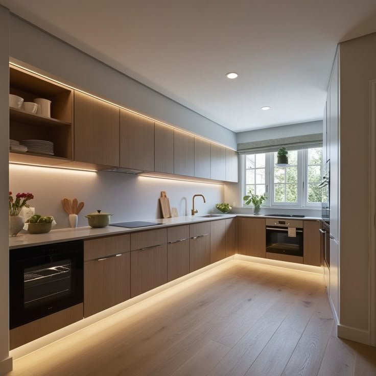 Cozinha com Balcão de Madeira